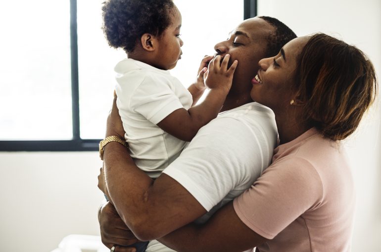 Couple with baby